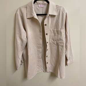 🌸NWOT Neutral Shacket 🌸